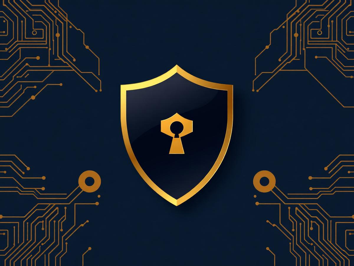 Security infrastructure abstract background